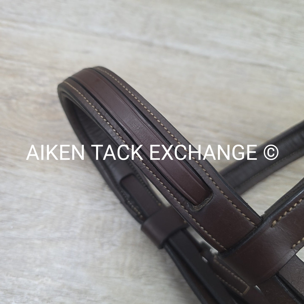 KL Select Red Barn Fancy Stitched Bridle with Laced Reins, Brown, Size Full