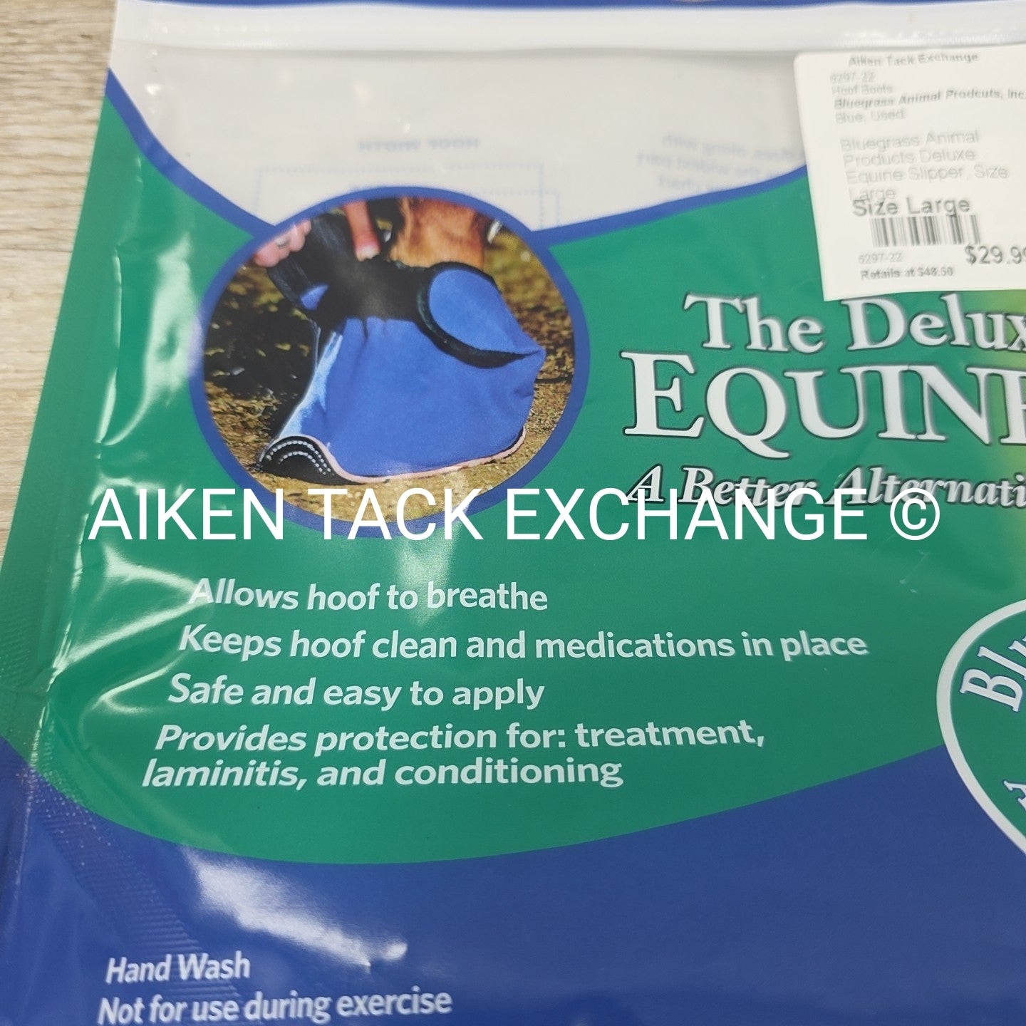 Bluegrass Animal Products Deluxe Equine Slipper, Size Large