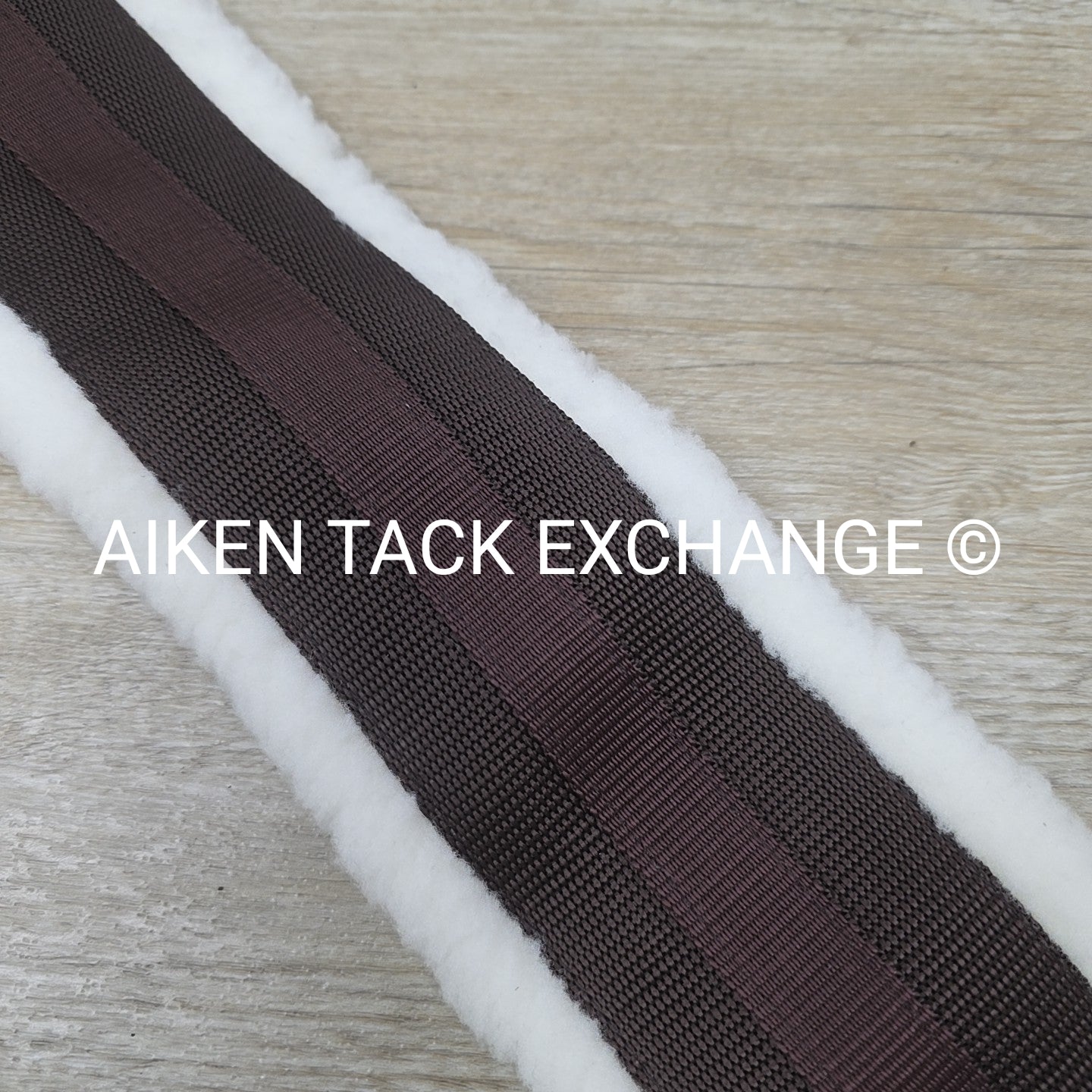 HFP Fleece Girth with Double End Elastic, Brown, 58"