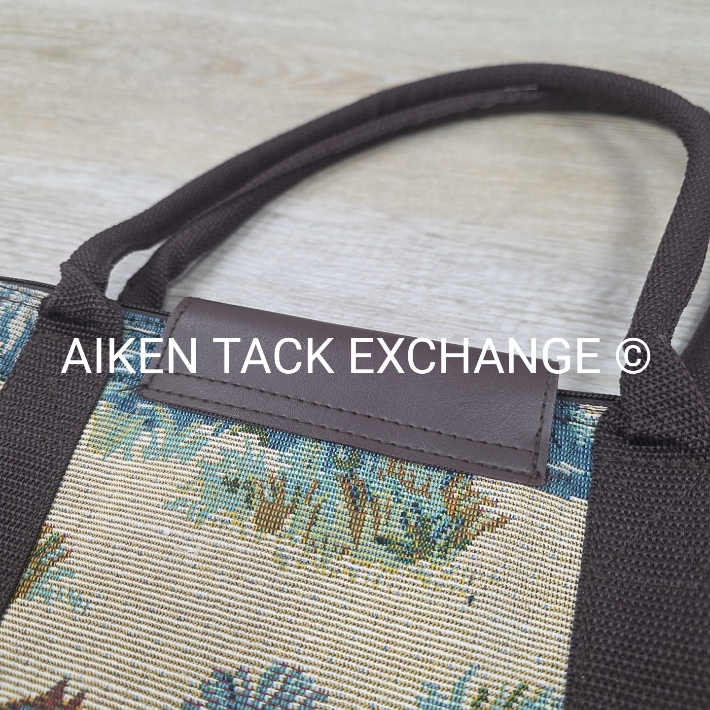 Equestrian Print Tote Bag