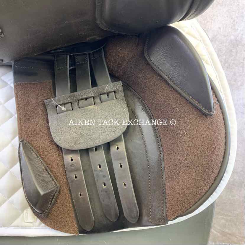 Detente by Advanced Saddle Fit Hadley Jump Saddle, 18" Seat, MW/W Tree, Wool Flocked Panels