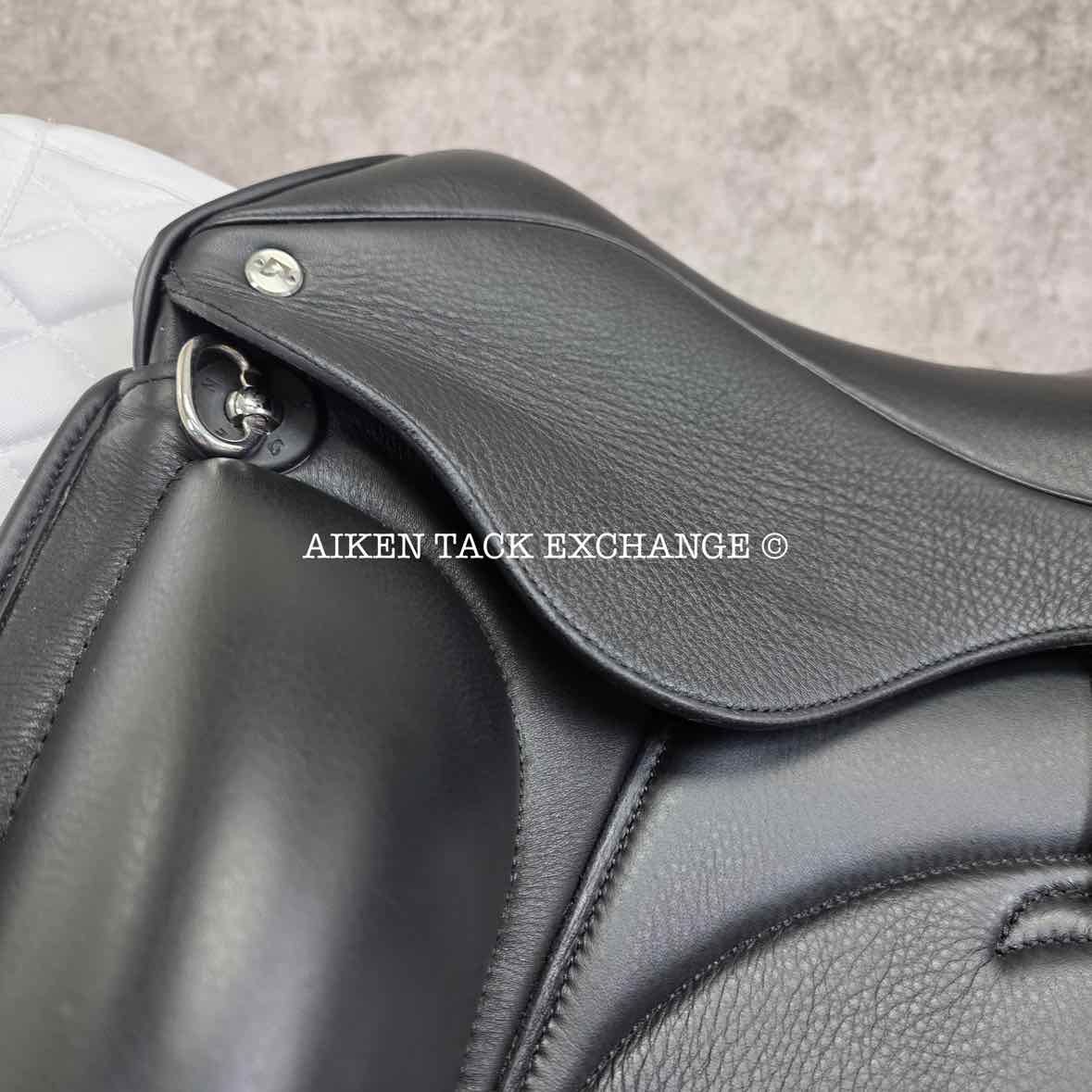 2024 Envy by Custom Saddlery Motion Monoflap Dressage Saddle, 18" Seat, Adjustable Tree, Wool Flocked Panels