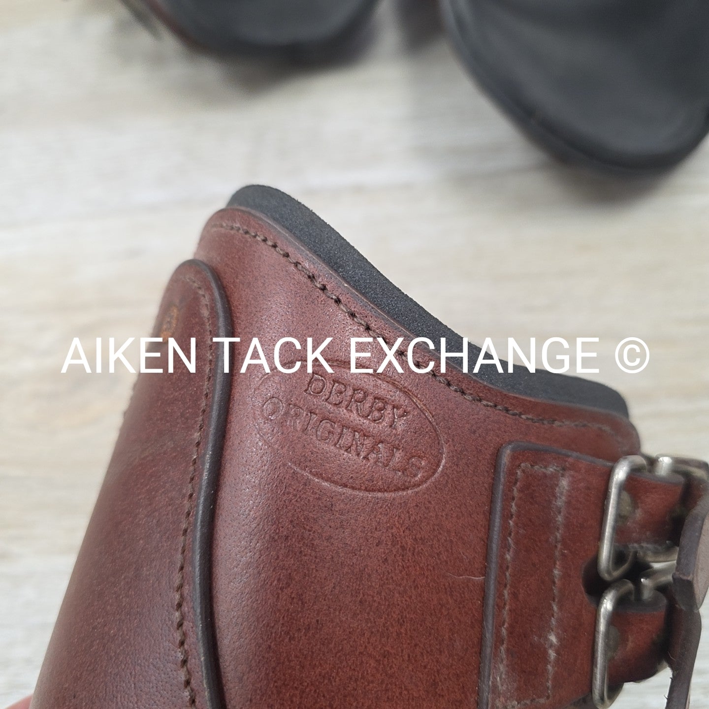 Derby Originals Leather Front & Hind Boot Set, Neoprene Lined, Brown, Size Full