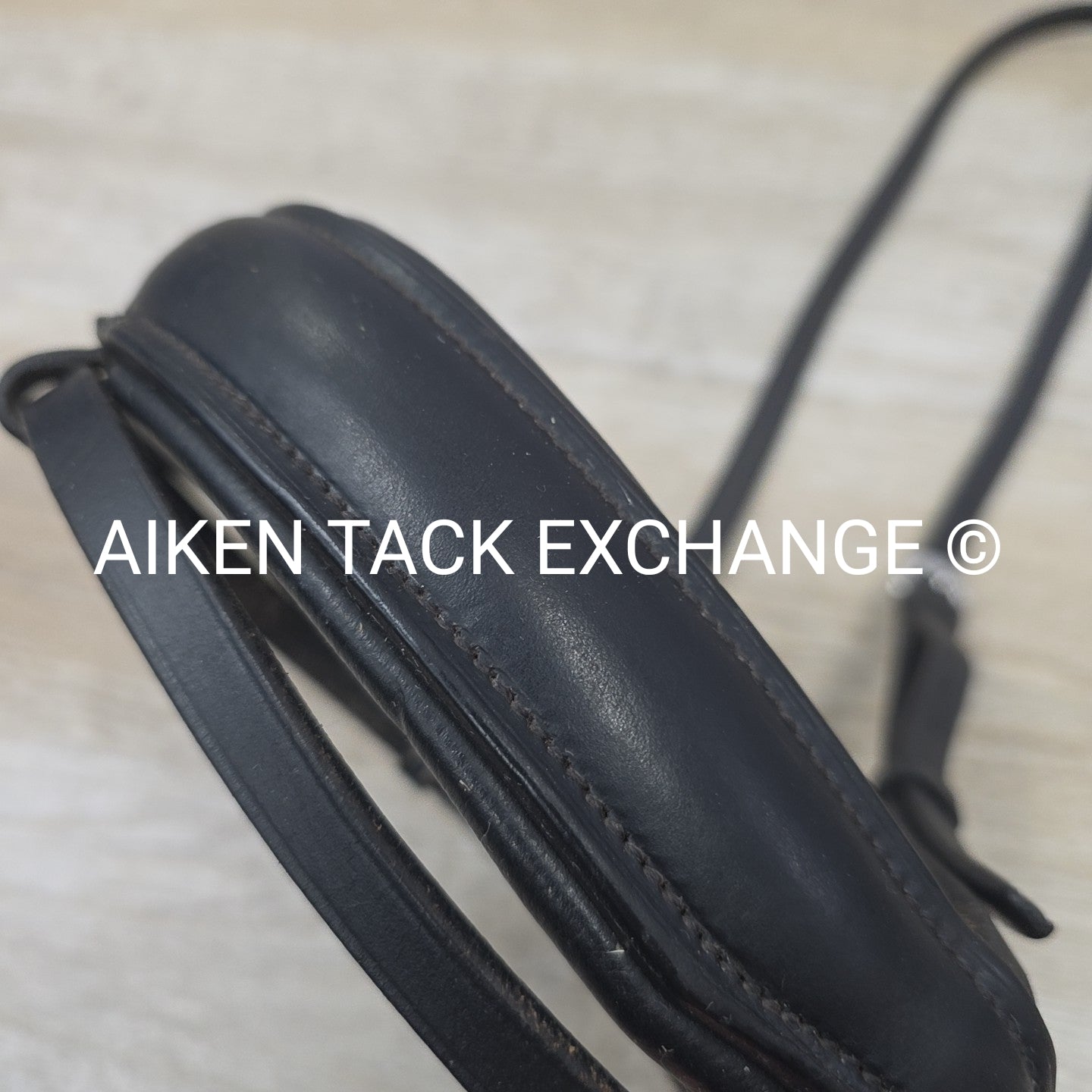 Passier Crank Noseband with Flash, Black, Size Full