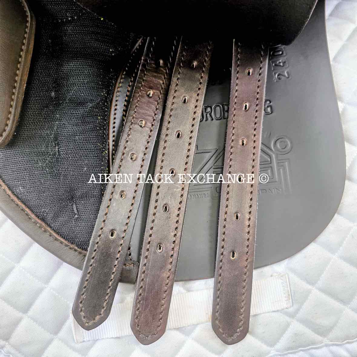 **SOLD** Zaldi Europa 2G All Purpose Saddle, 17" Seat, Medium Wide Tree, Wool Flocked Panels