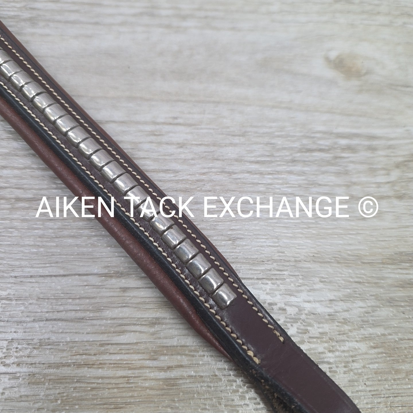 Padded Clincher Browband, Brown, 16"