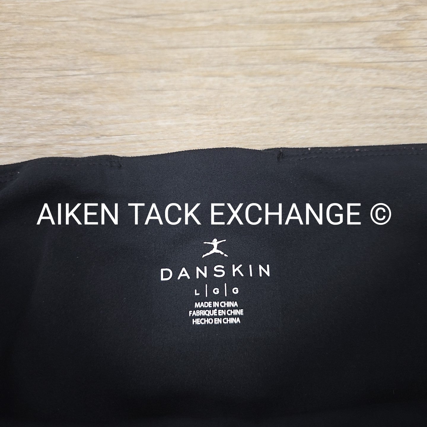 Danskin High-Rise Athletic Leggings wtih Pockets, Black, Women's Size Large