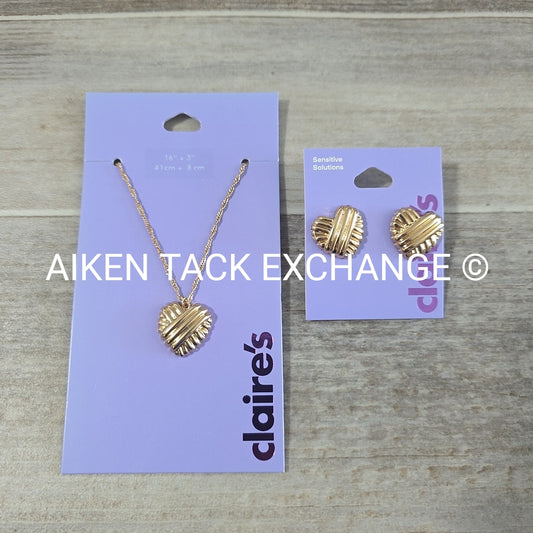 Claire's Necklace + Earring Set