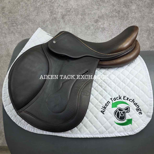 2013 Herve Godignon Jump'In Close Contact Jump Saddle, 17.5" Seat, 3CL Flap, Medium Tree, Foam Panels