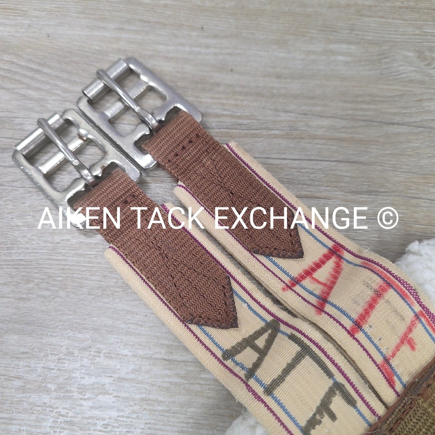 Fleece Double End Elastic Girth, Brown, 50"