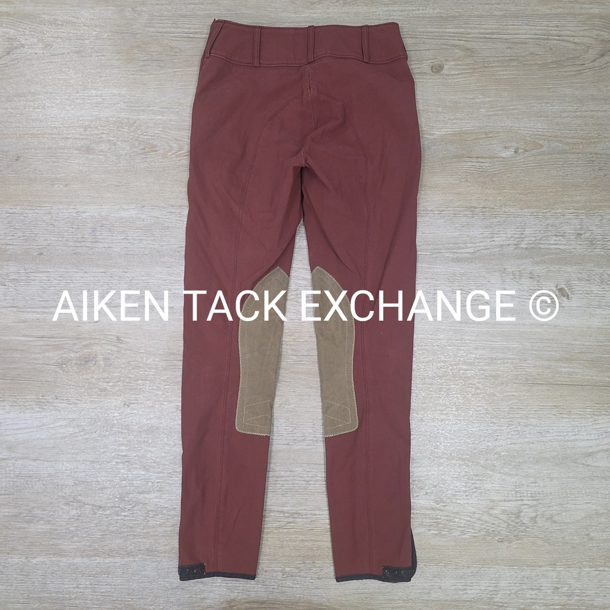 Tailored Sportsman Trophy Hunter Knee Patch Breeches, Redwood, Size 24
