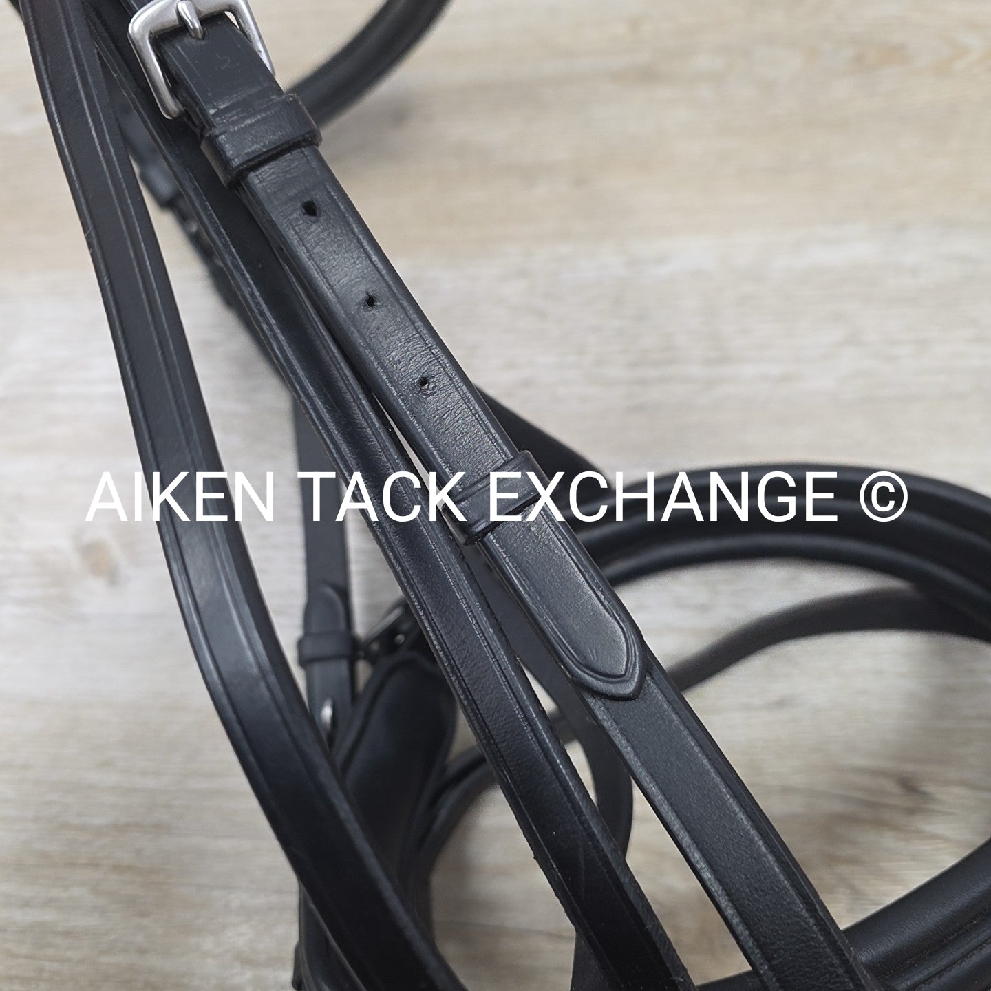 KL Select Dressage Bridle with Matching Reins, Black, Size Full