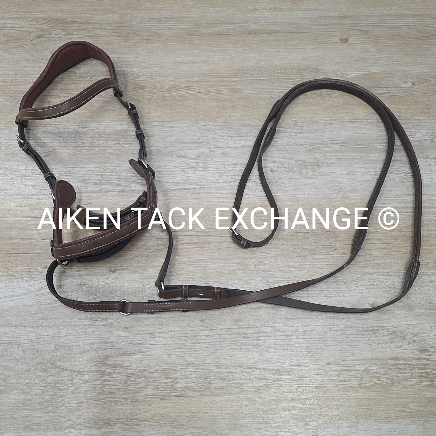 Jump'In One Colleciton Bitless Bridle, Brown, Size Full
