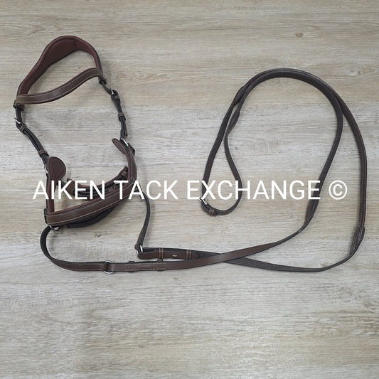 Jump'In One Colleciton Bitless Bridle, Brown, Size Full
