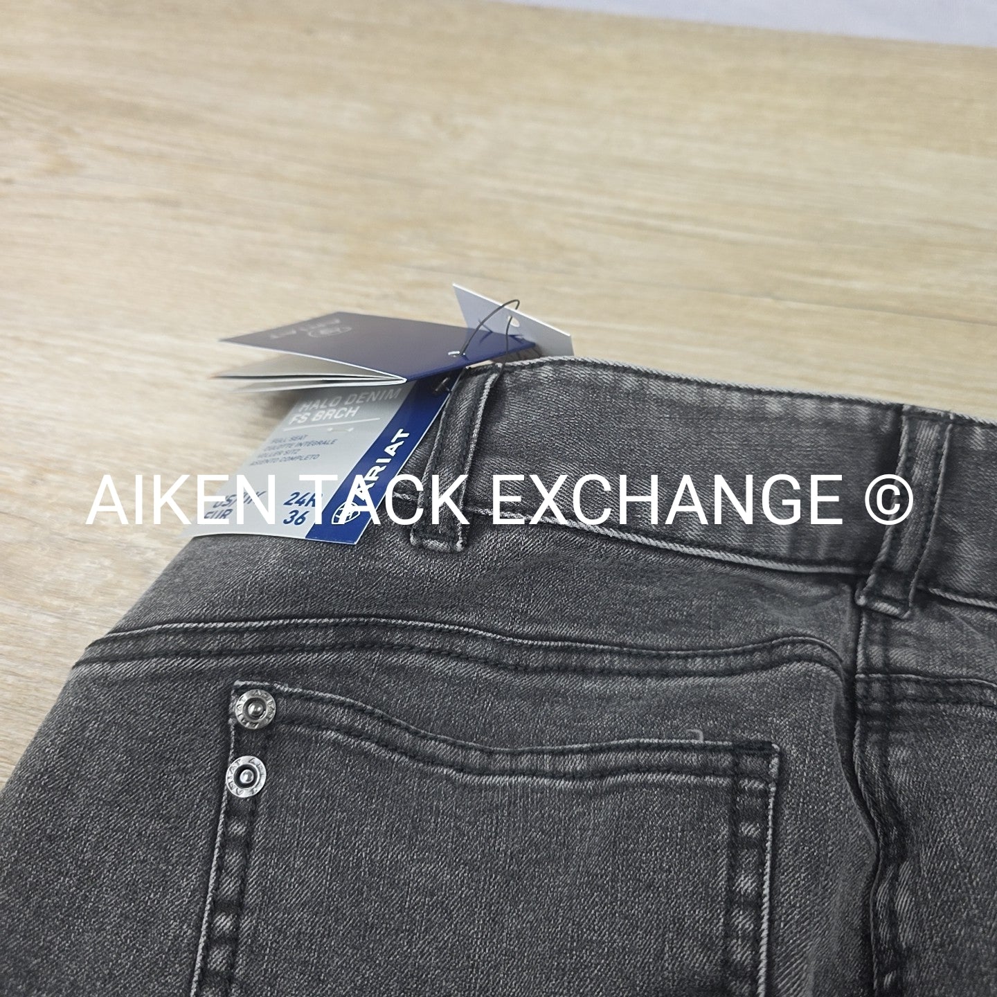 Ariat Halo G Denim Silicone Grip Full Seat Breeches, Size 24