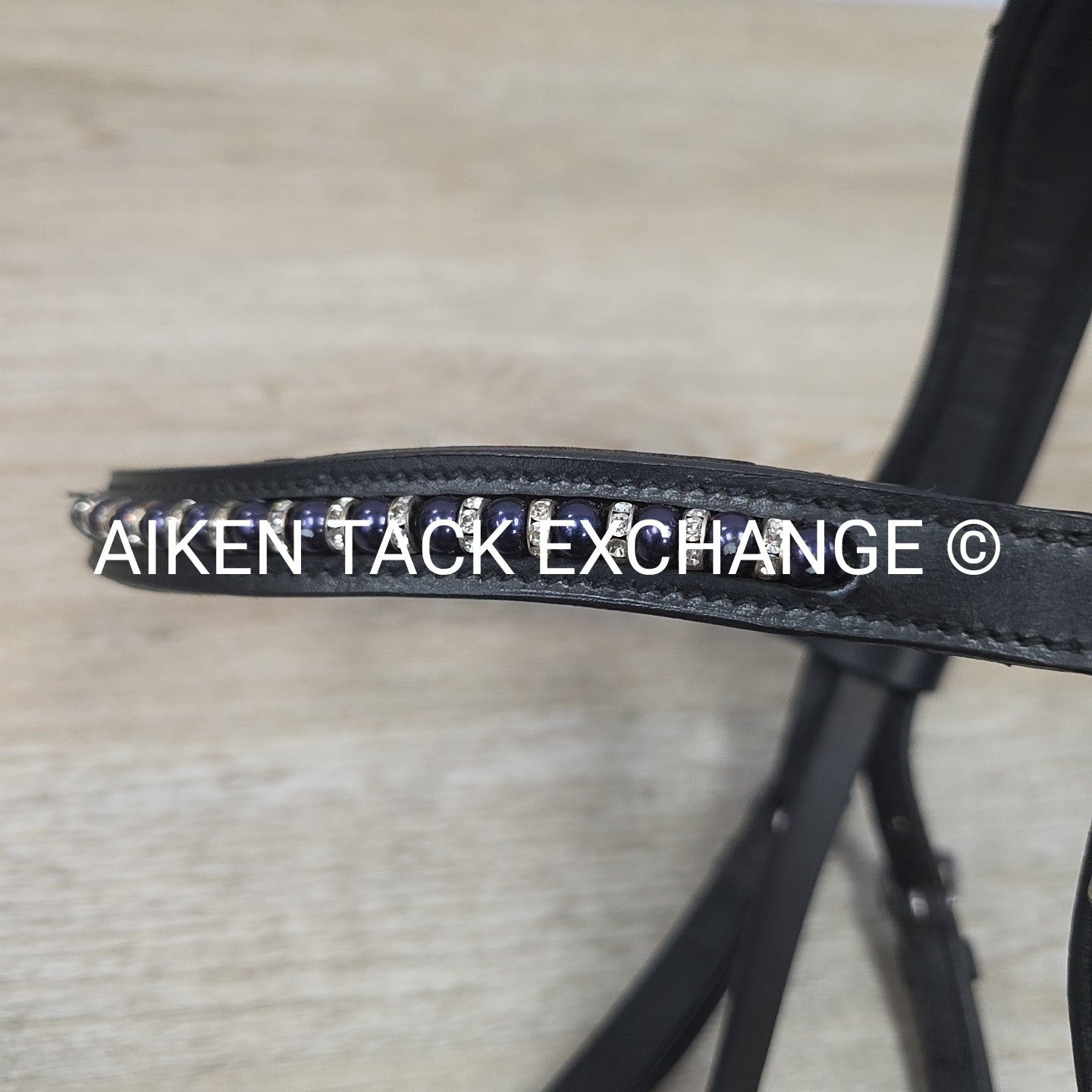 KL Select Dressage Bridle, No Reins, Black, Size Full