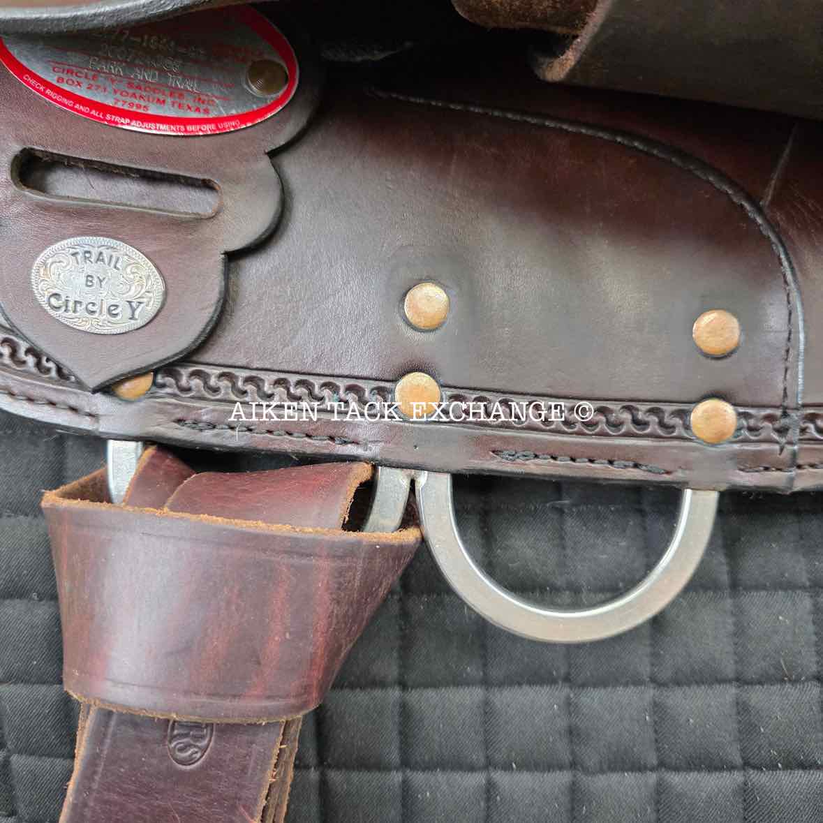 2007 Circle Y 2177 Draft Horse Park & Trail Western Saddle, 16" Seat, Extra Wide Tree, Comes with Matching Tack