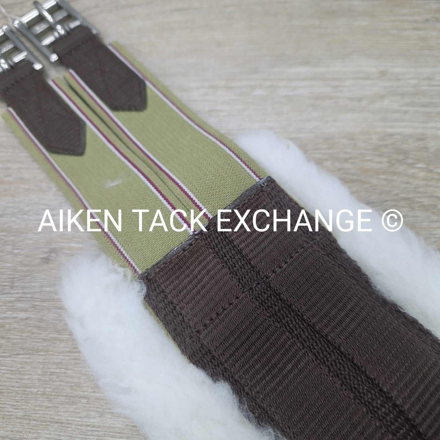 Dover Saddlery Fleece Girth with Double End Elastic, Brown, 52"