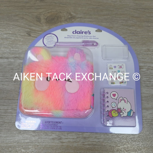 Claire's Bag Charm Keyring Stationery Set (1 item missing)