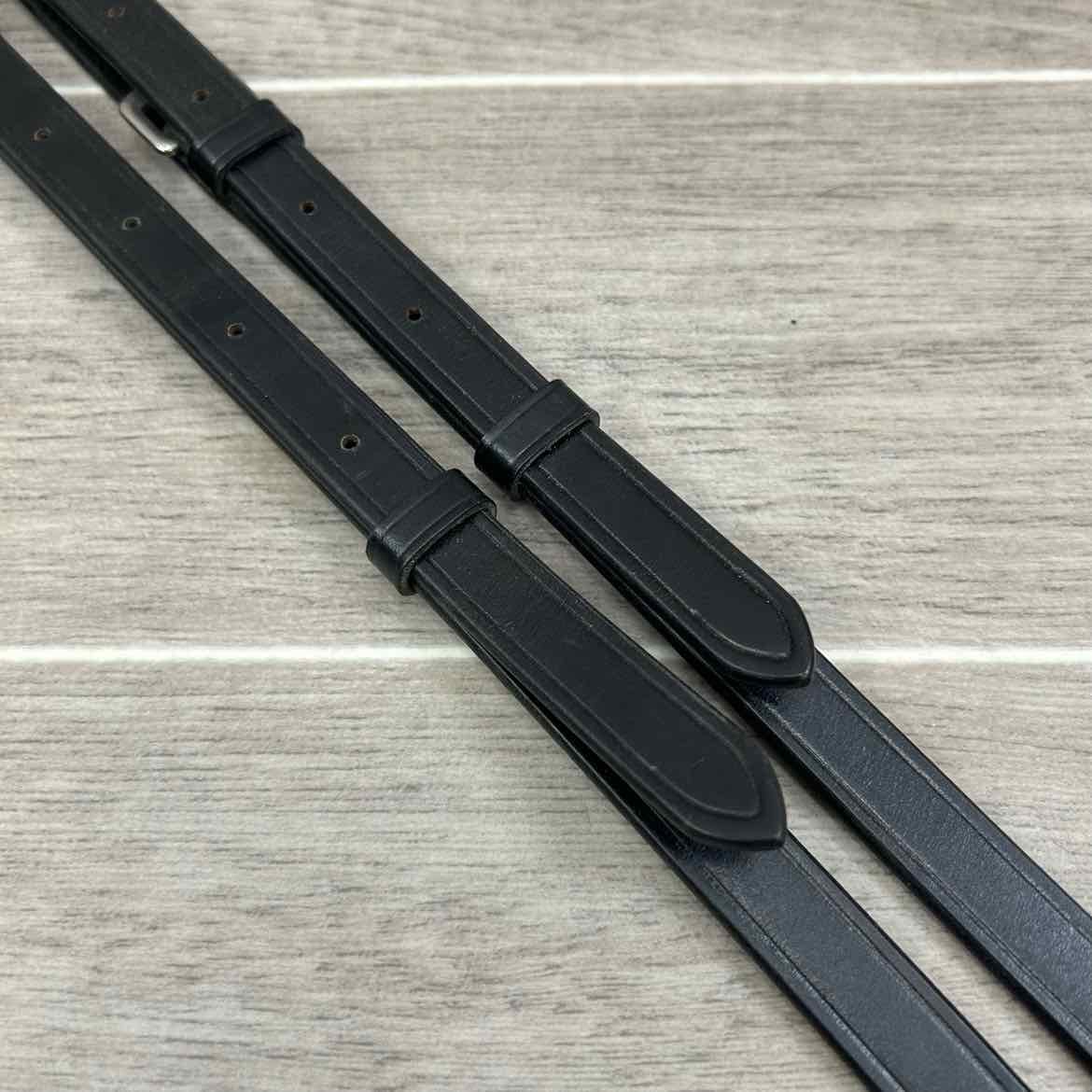 KL Select Red Barn Vienna Side Reins, Black, Brand New