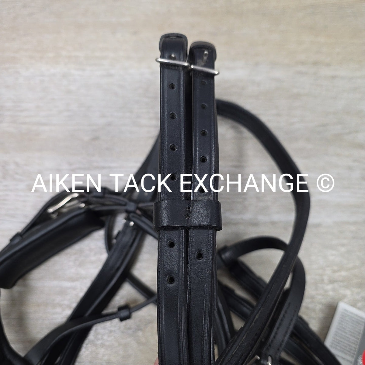 Otto Schumacher Padded Double Bridle, No Reins, Black, Size 1 - Cob