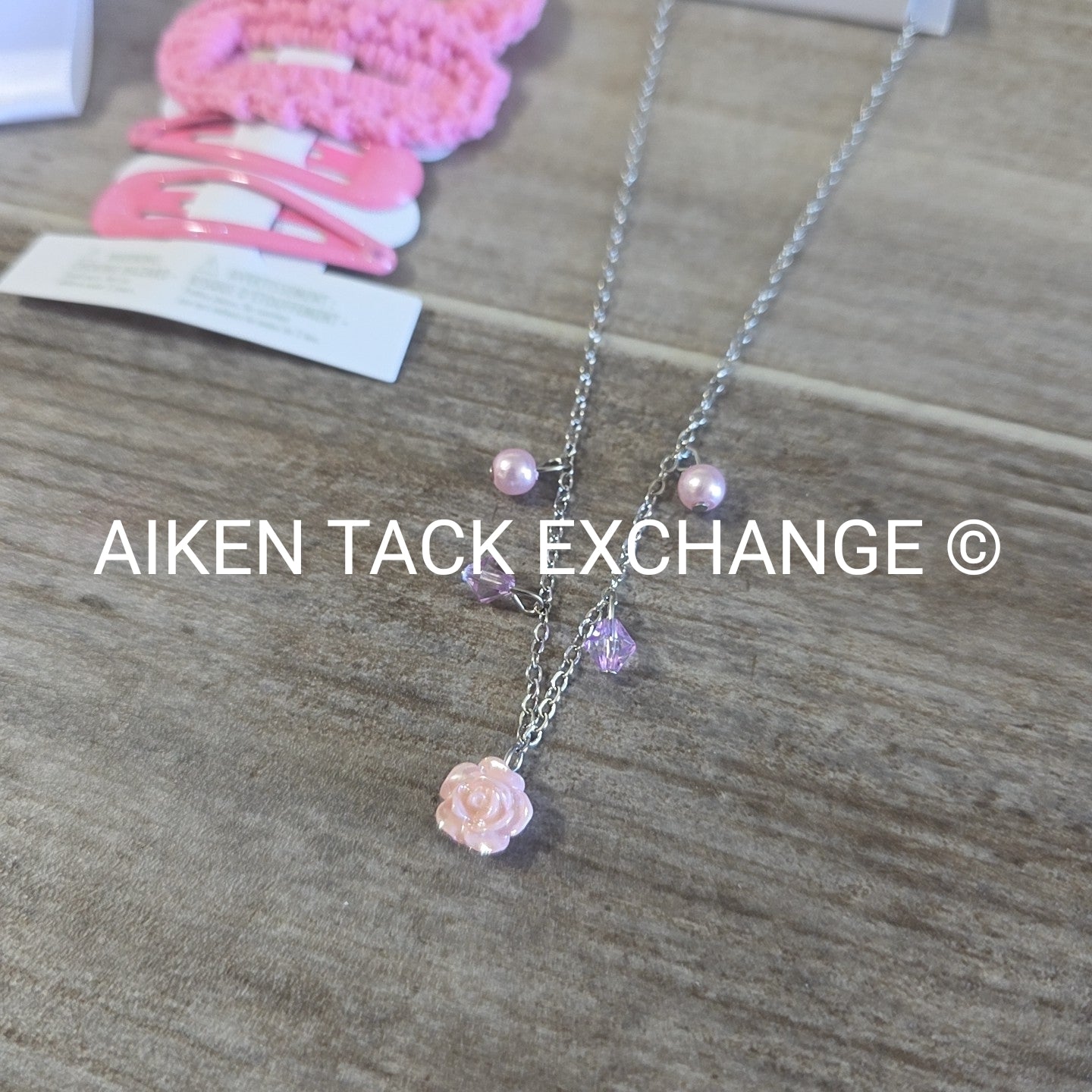 Claire's Club Bundle - 7 Hair Clips, 1 Necklace