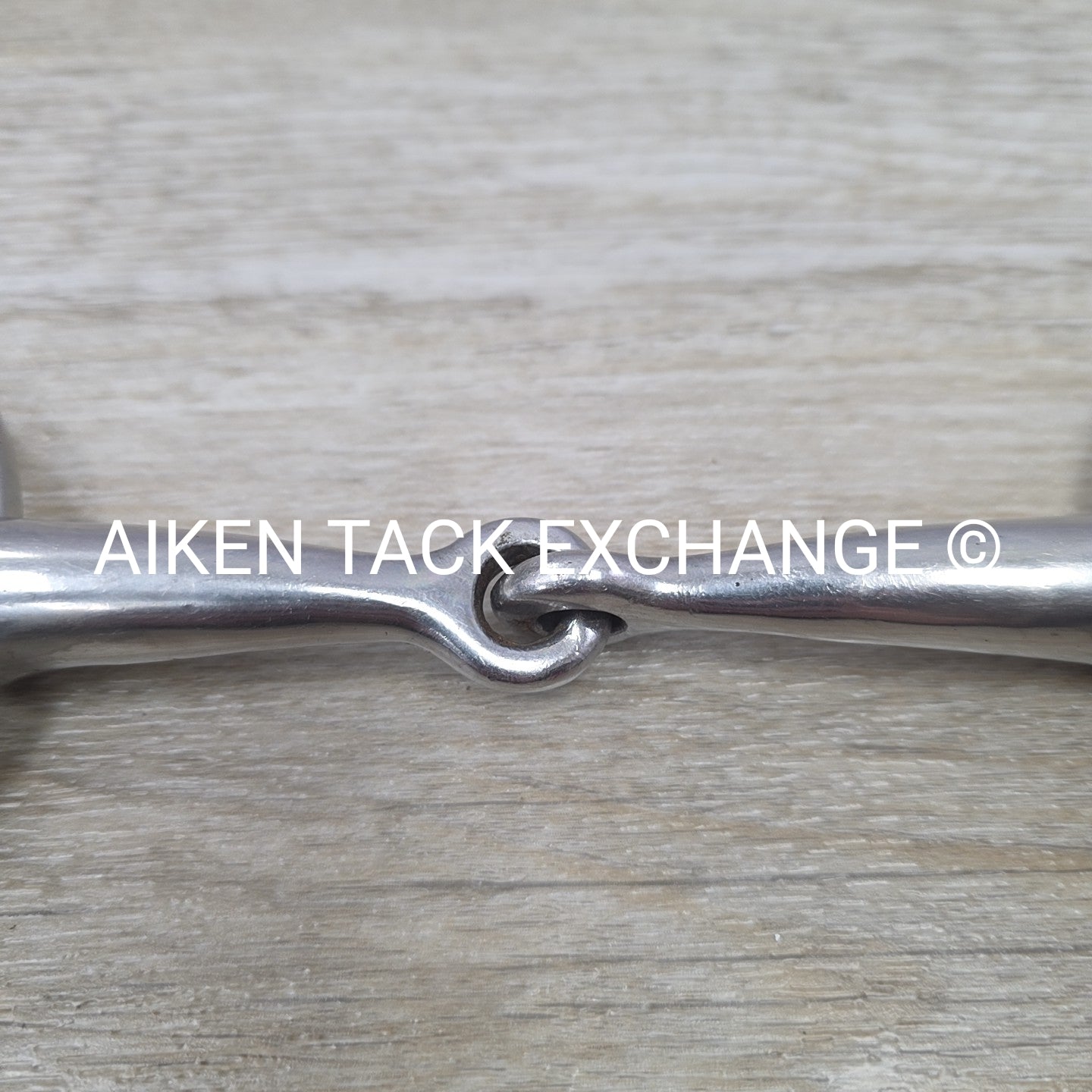 Single Joint Loose Ring Gag Bit with Leather Cheek Pieces 5.5"