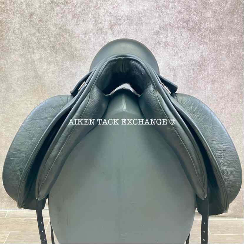 2013 Custom Saddlery Wolfgang Constanze Monoflap Dressage Saddle, 17.5" Seat, Adjustable Tree, Wool Flocked Panels