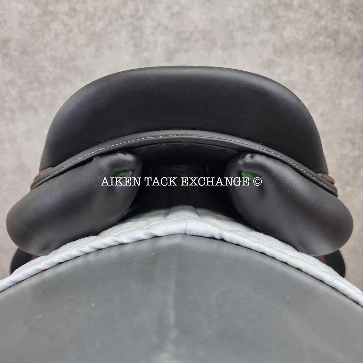 2015 Devoucoux Chiberta Monoflap Jump Saddle, 18" Seat, 1AA Flap, Medium Wide Tree, D3D Panels, Full Buffalo Buffalo Leather