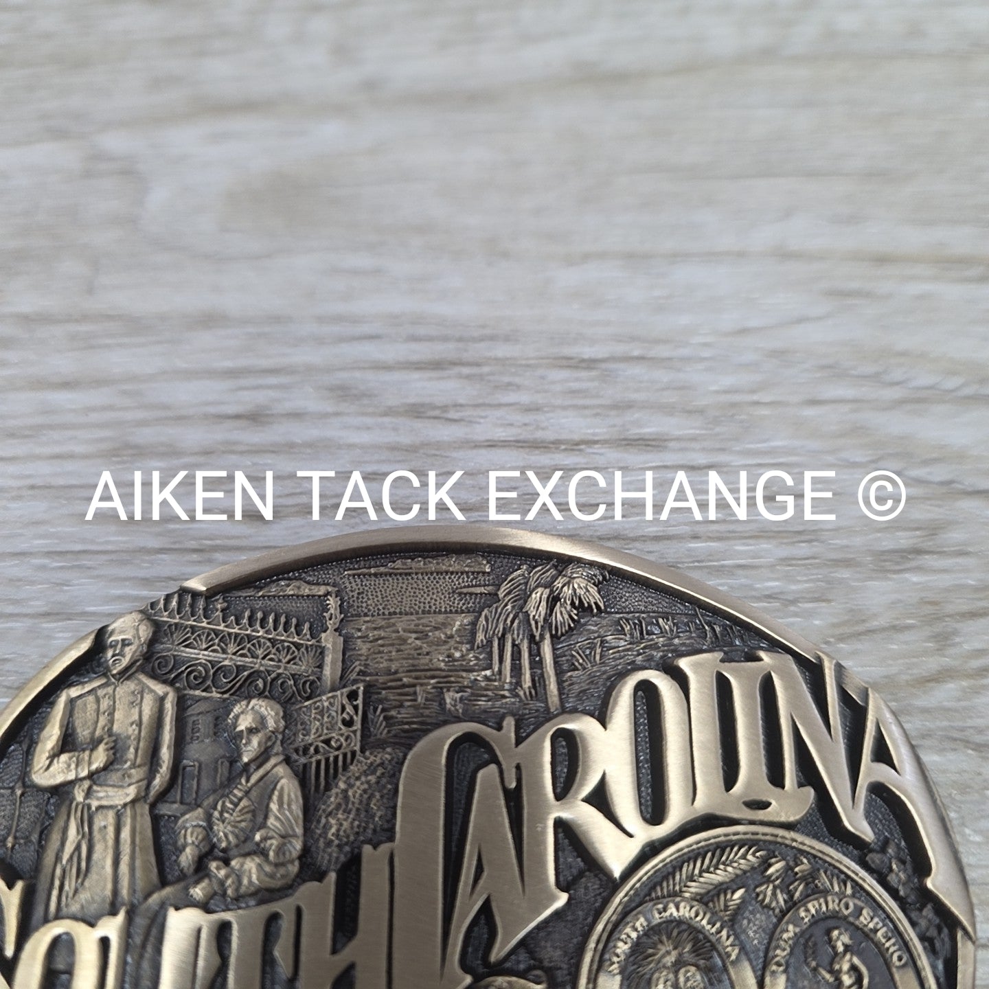 South Carolina Brass Belt Buckle
