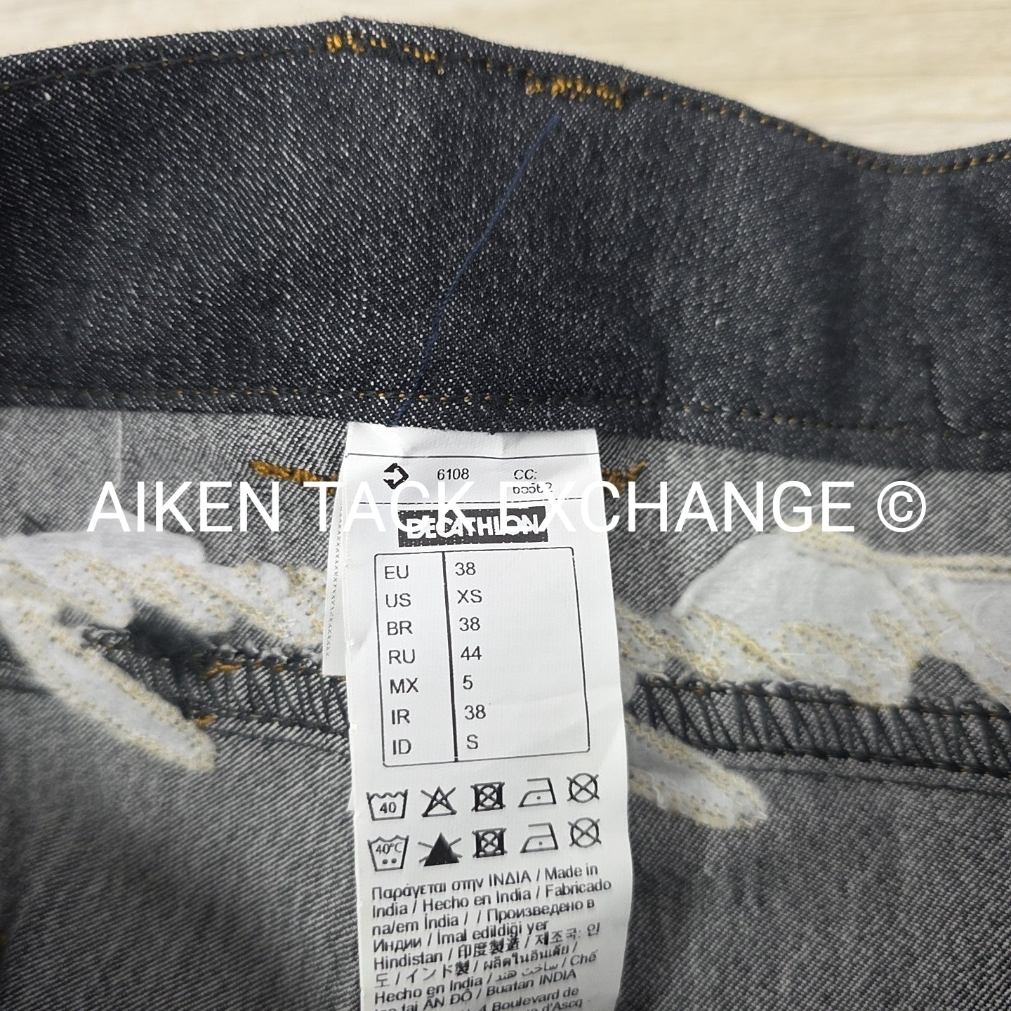 Fouganza Sentier Denim Jodhpurs, Size XSmall