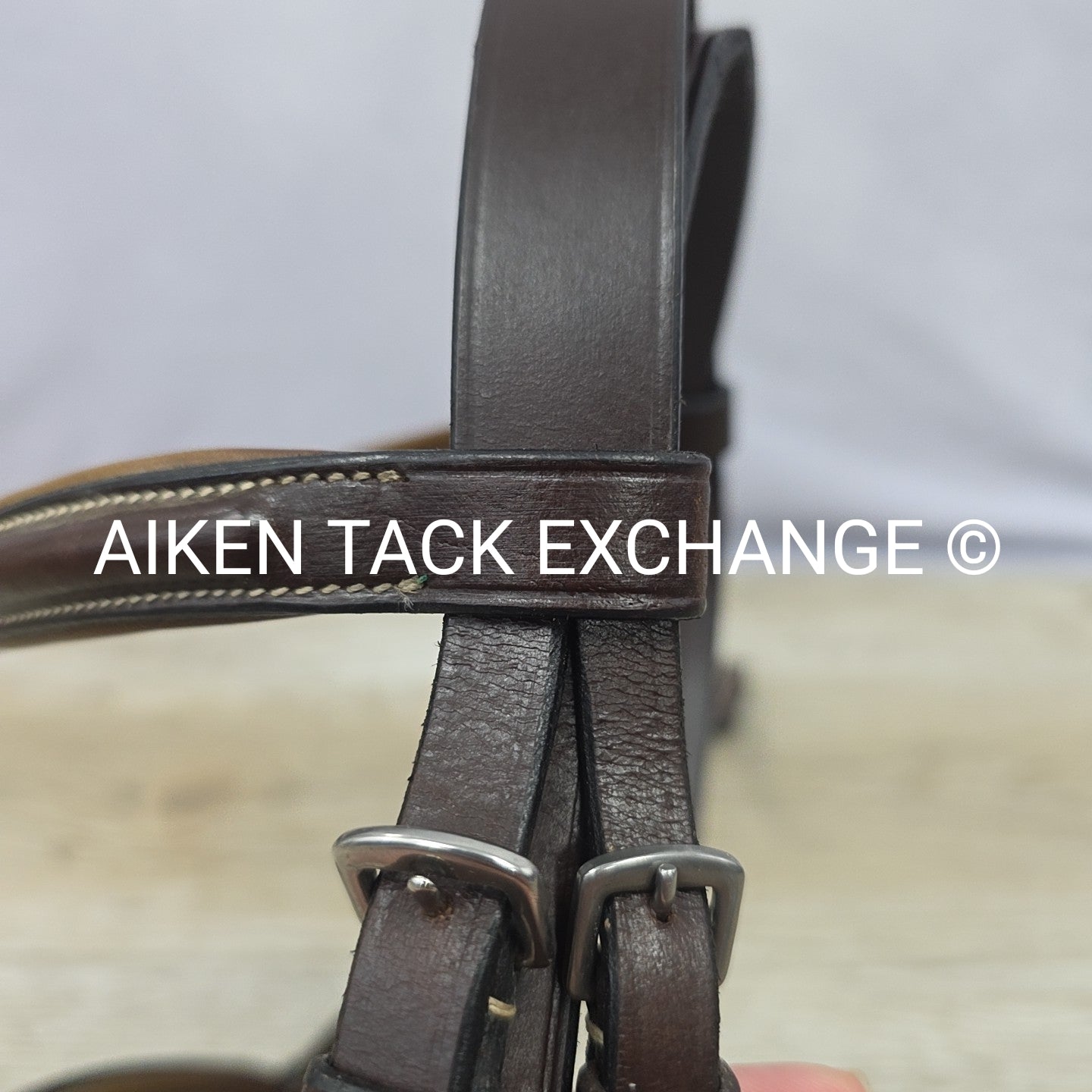 Plain Raised Bridle, No Reins, Brown, Size Pony