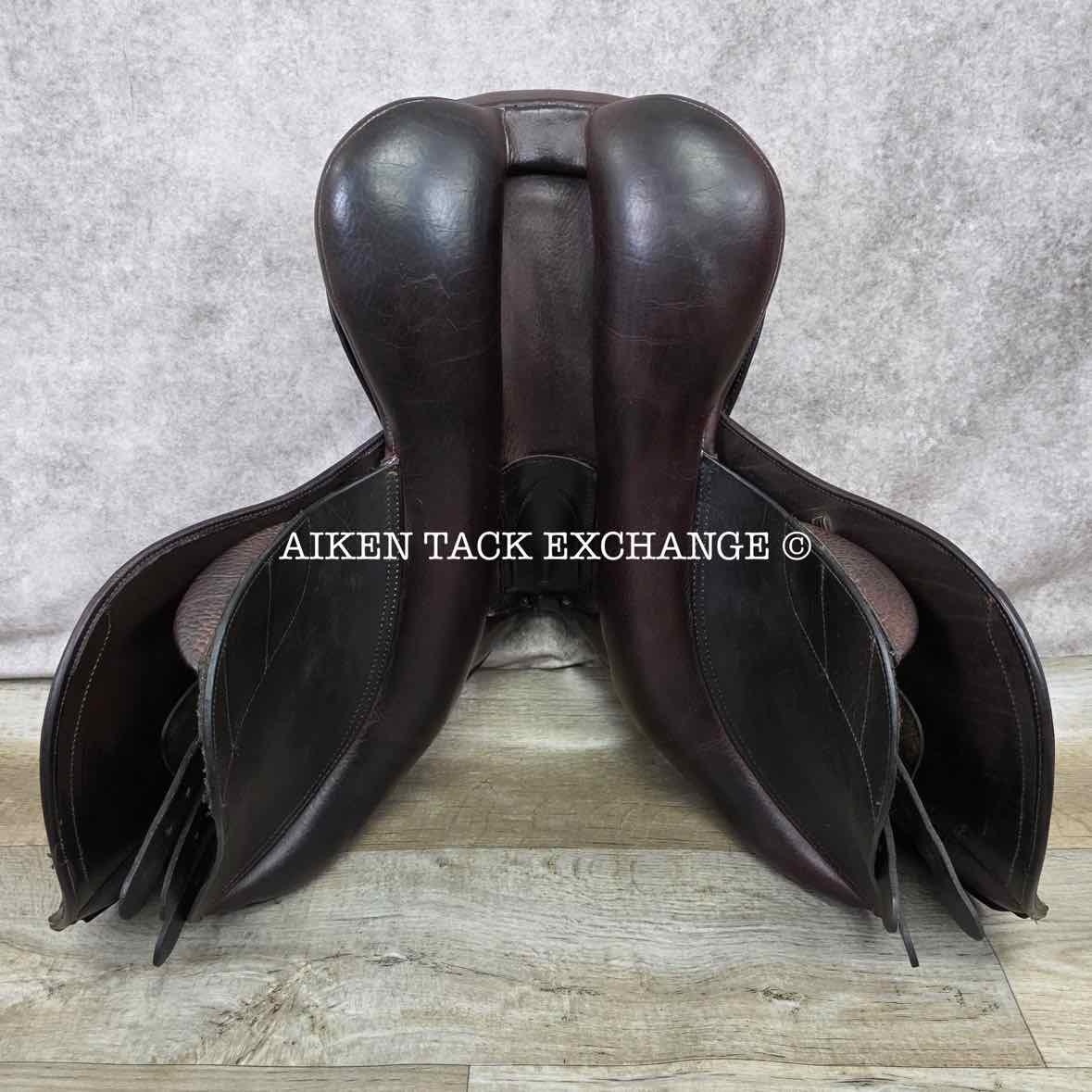 **SOLD** Marcel Toulouse Annice Platinum Genesis Close Contact Jump Saddle, 17" Seat, Adjustable Tree, Wool Flocked Panels
