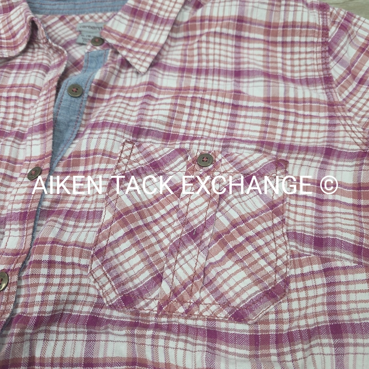 Carhartt Short Sleeve Button Up Top, Women's XLarge