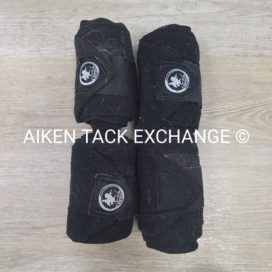Centaur Fleece Polo Wraps, Black, Set of 4
