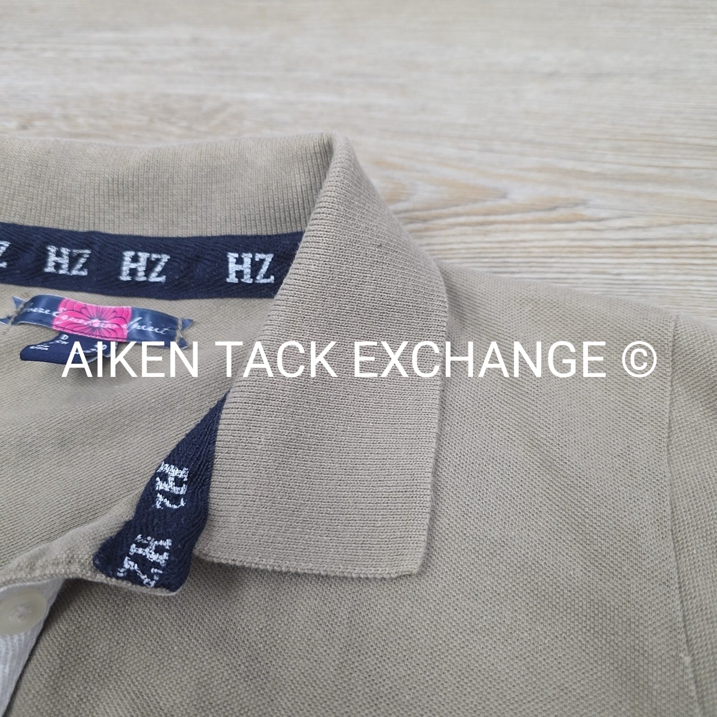 Horze Short Sleeve Polo Top, Size Medium