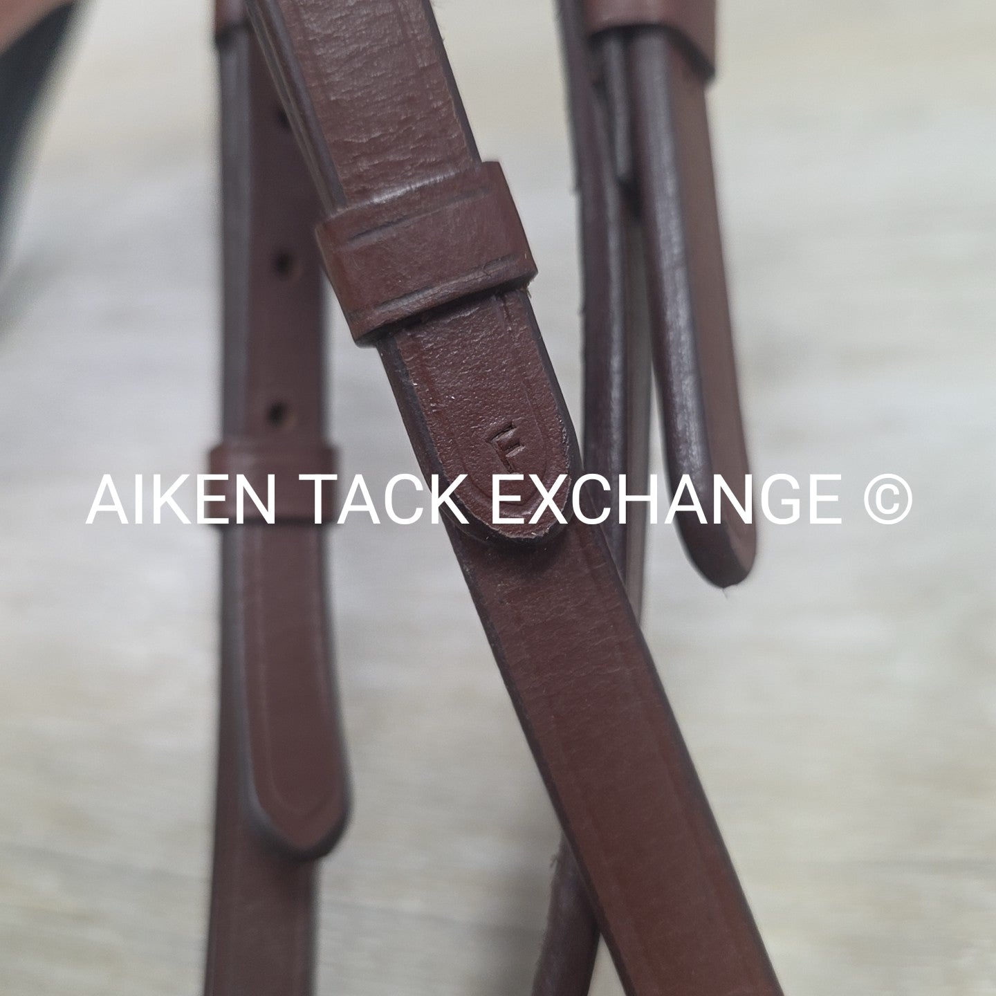 Lumiere Dressage Bridle, Missing Flash Strap, No Reins, Brown, Size Full