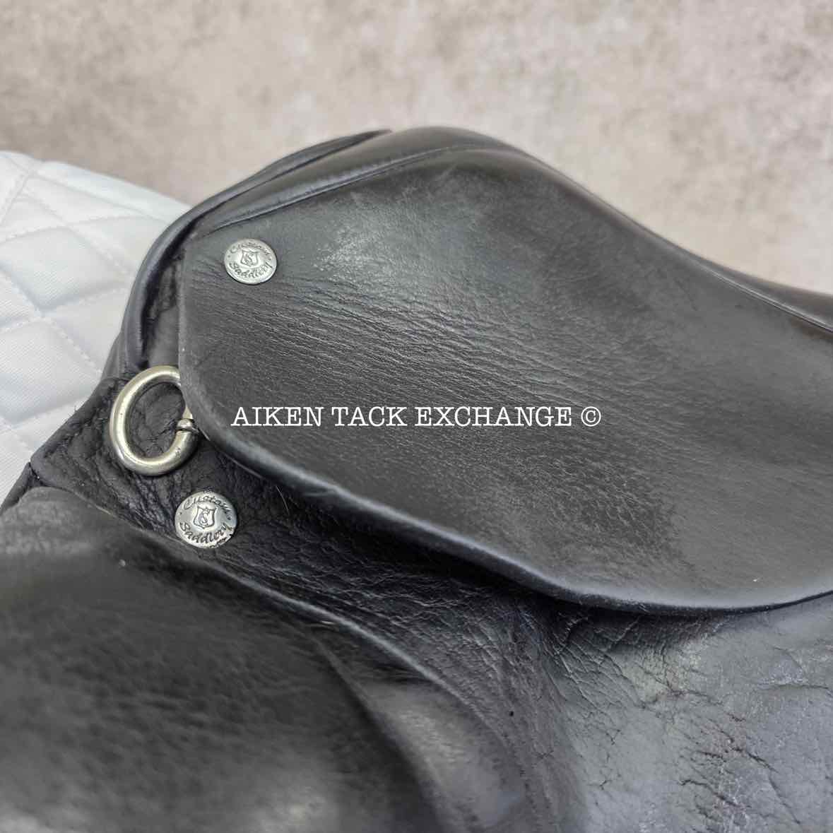 2004 Custom Saddlery Advantage Dressage Saddle, 17.5" Seat, Adjustable Tree, Wool Flocked Panels