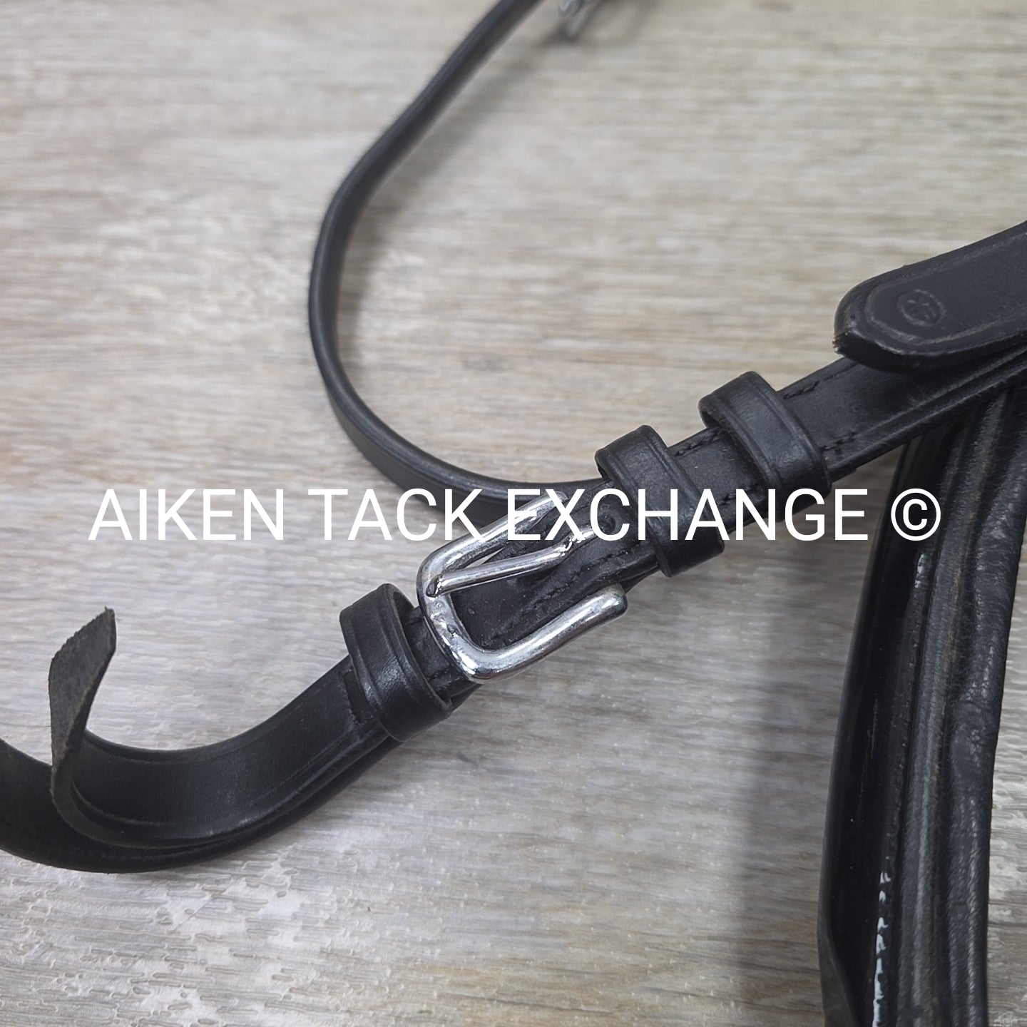 SmartPak Wellfleet Fancy Stitch Patent Monocrown Flash Bridle, No Reins, Black,