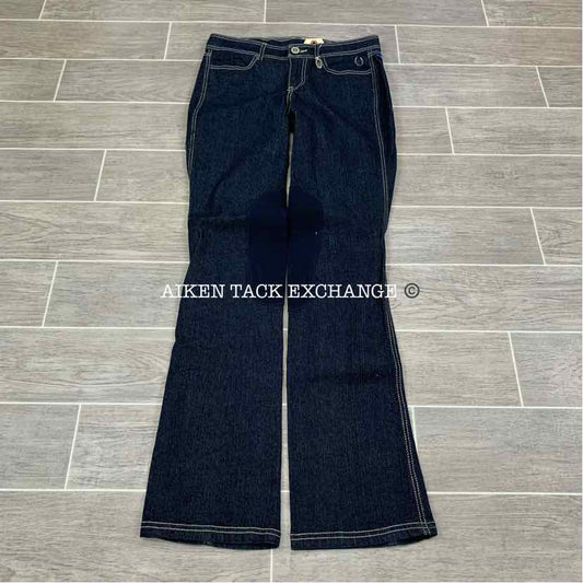 Irideon Boot Cut Denim Knee Patch Breeches, Size 26