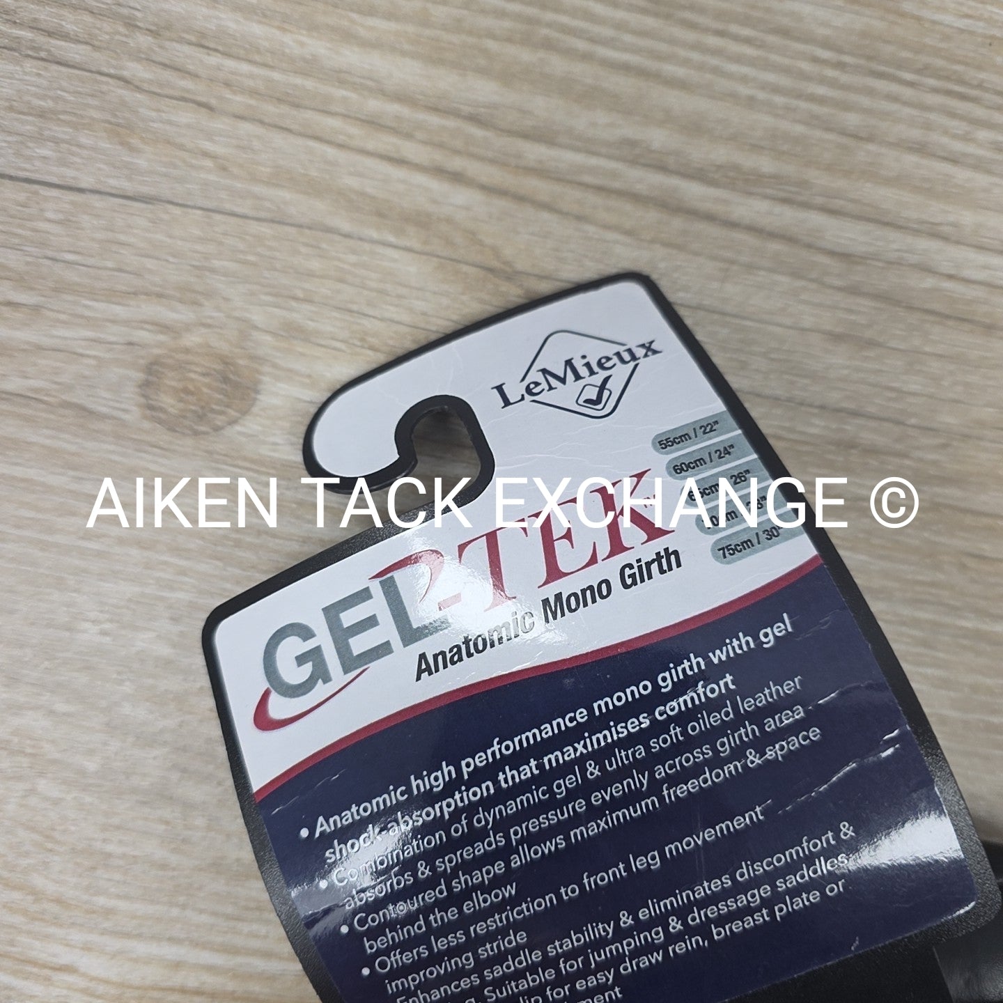 LeMieux Gel-Tek Anatomic Mono Girth, Black, 24"