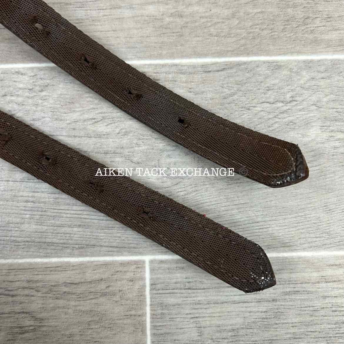 Nylon Backed Stirrup Leathers, Brown, 58"