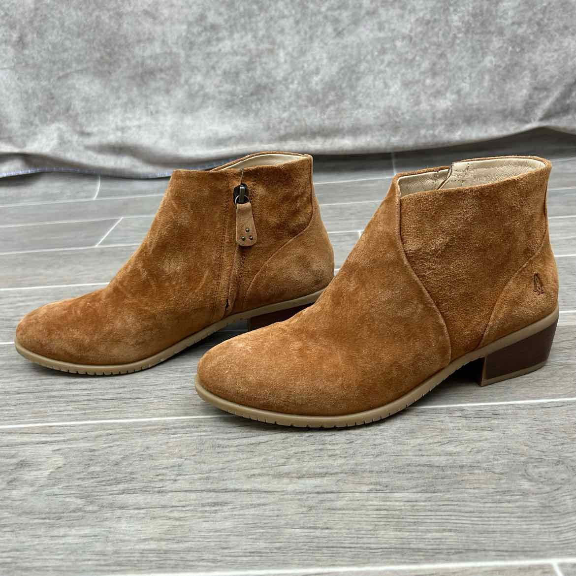 Hush Puppies Suede Ankle Boots, Size 8