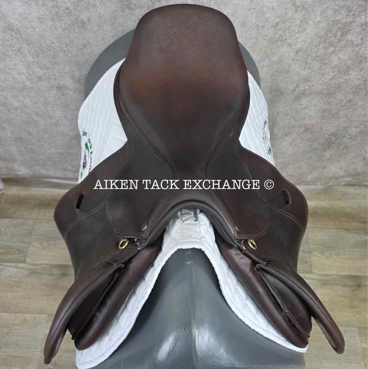 2017 Ovation San Telmo Close Contact Jump Saddle, 18" Seat, Adjustable Tree - XCH Changeable Gullet, Foam Panels