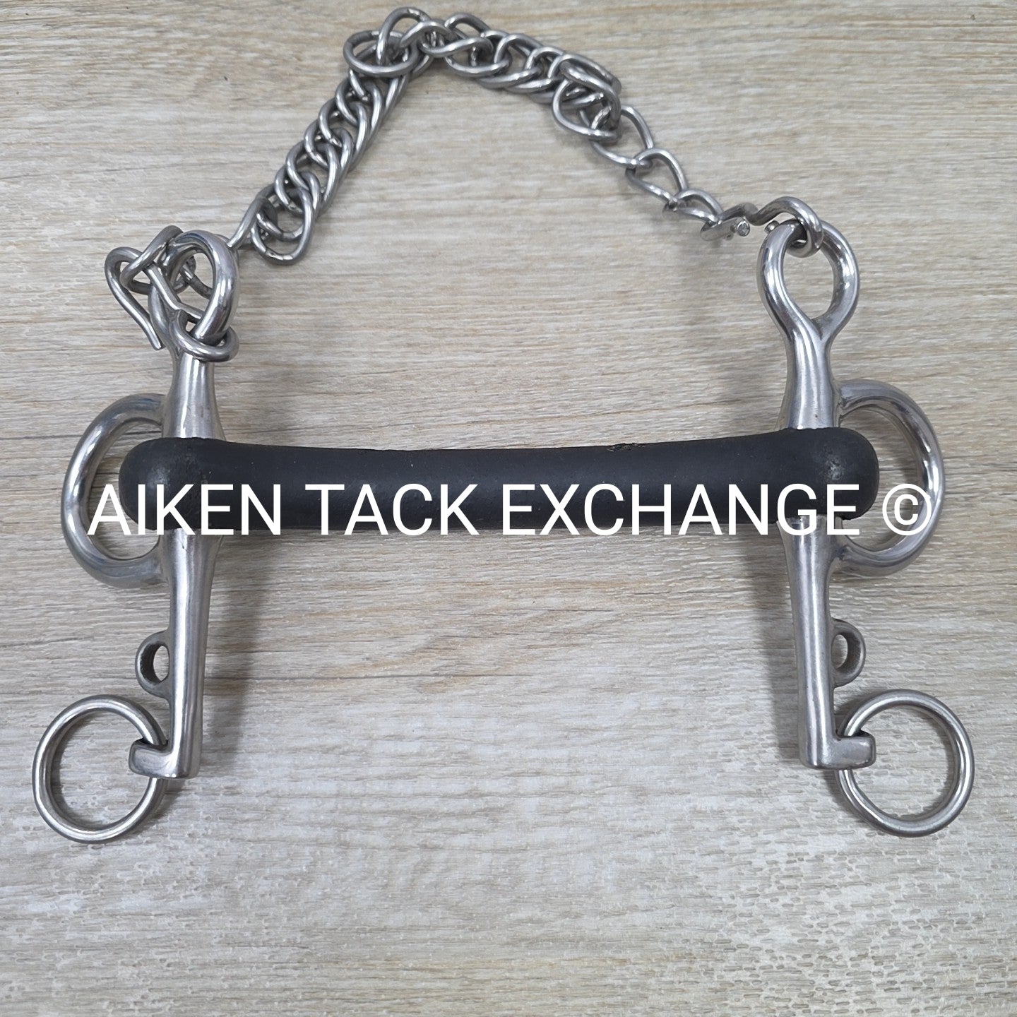Hard Rubber Mullen Mouth Pelham Bit 5"
