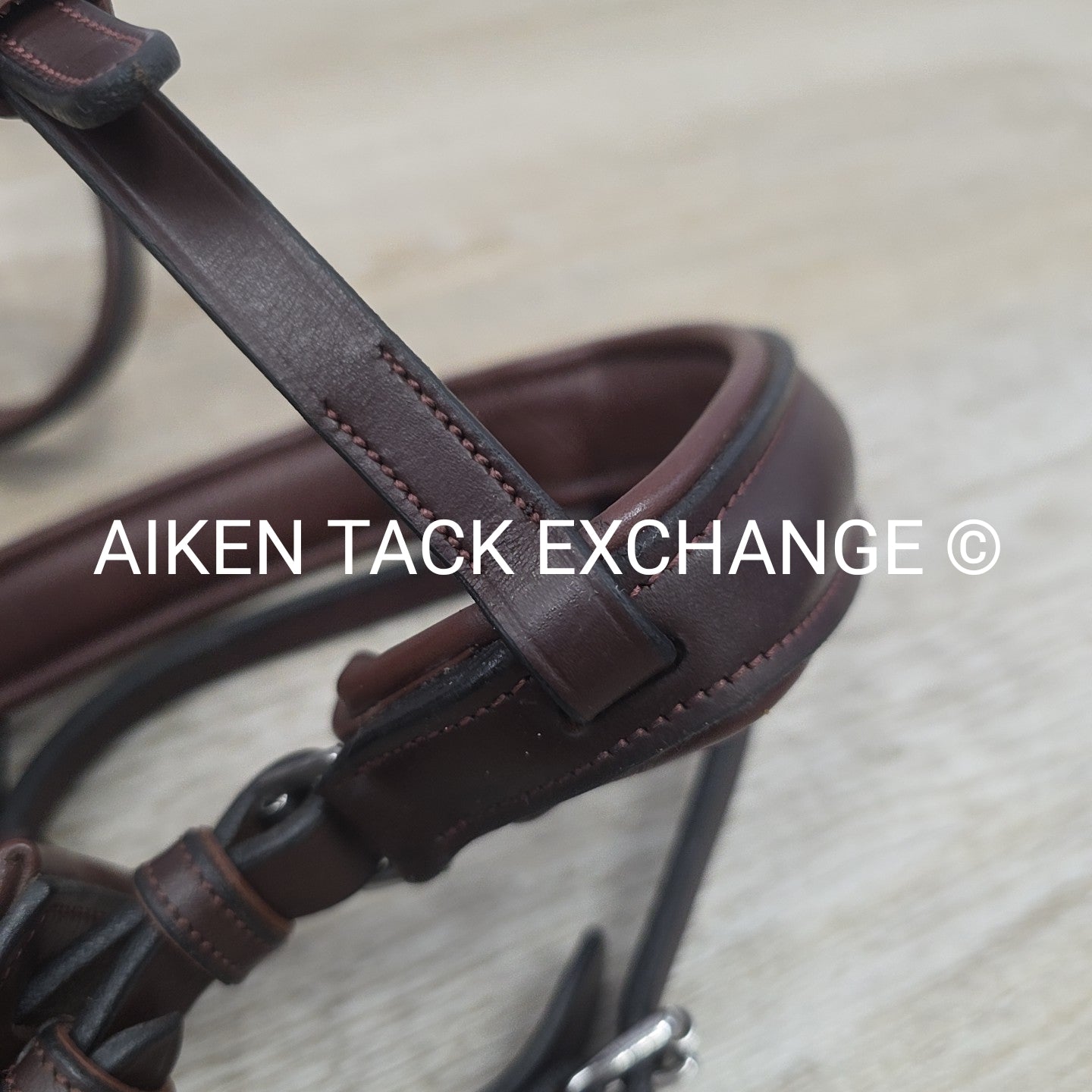 Montar Fair Bridle with Removable Flash, No Reins, Brown, Size Full