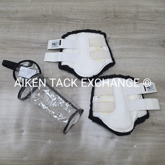 DSB Dressage Sport Boots Original, White/Black, Size Medium