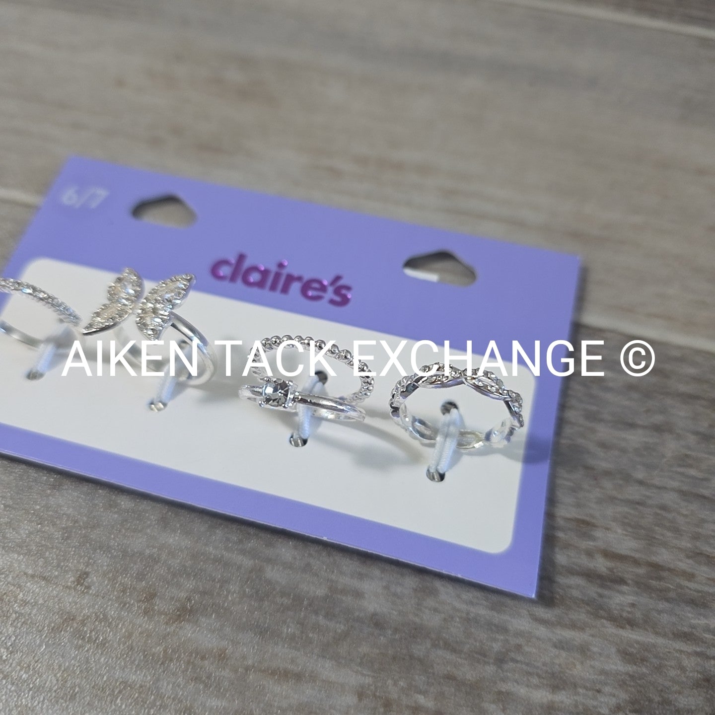 Claire's Ring Set (4) - Size 6/7