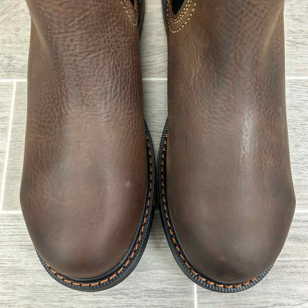 ARIAT Turbo Chelsea H2O Stivali Lavoro Impermeabili – Pelle Pieno Fiore, Punta Morbida EH, Taglia 9.5 D (M) Aged Bark