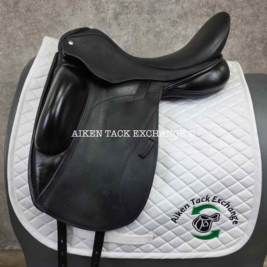 2020 Custom Saddlery Icon Star Monoflap Dressage Saddle, 18" Seat, Adjustable Tree, Wool Flocked Hybrid Panels